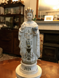 Statue of the Infant of Prague with which Little Nellie played