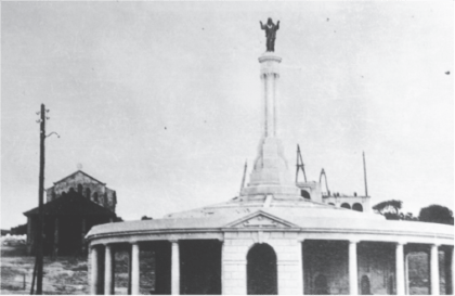 The monument to the Sacred Heart of Jesus was built over the miraculous springs at Fatima