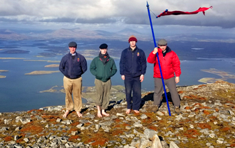 Piping for Life Atop Croagh Patrick