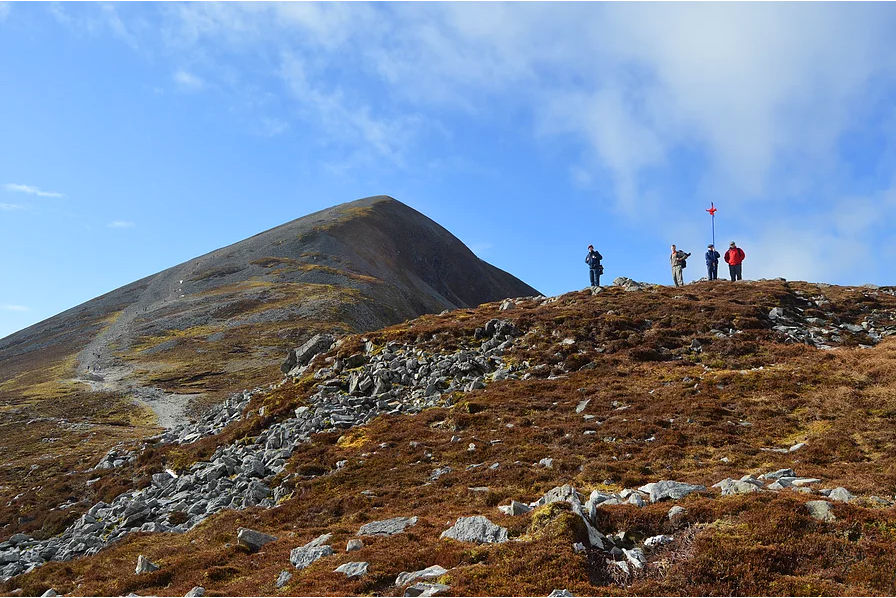 Piping for Life Atop Croagh Patrick