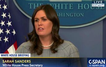 Sarah Sanders Turns the Other Cheek at The Red Hen