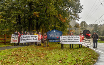 Catholics Brave Weather to Fight “Rainbow” Jesuit’s Errors