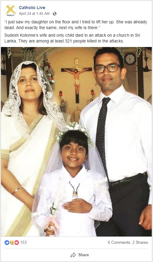 Bloody Easter: The Peace of Christ and Islamic Hatred - Sudesh Kolonne family