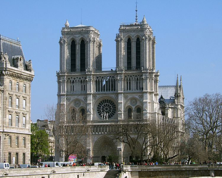 Notre-Dame de Paris - façade of the Cathedral