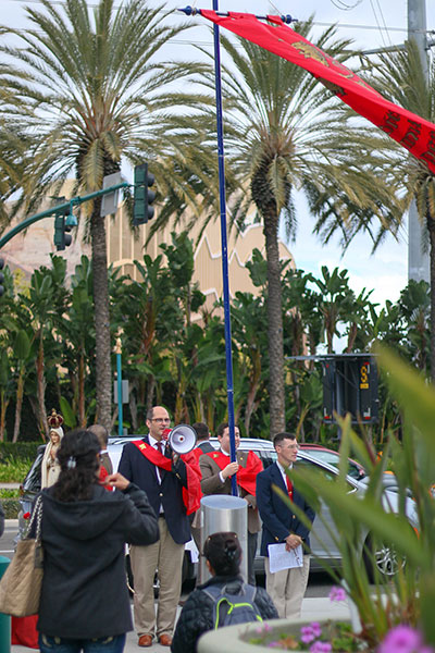 TFP protest rally at Los Angeles Religious Education Congress