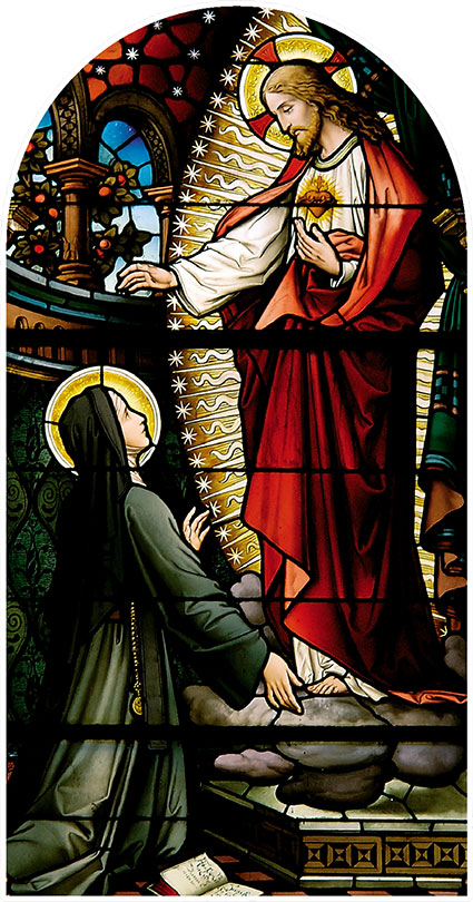 Il Sacro Cuore di Gesù appare a Santa Margherita Maria Alacoque