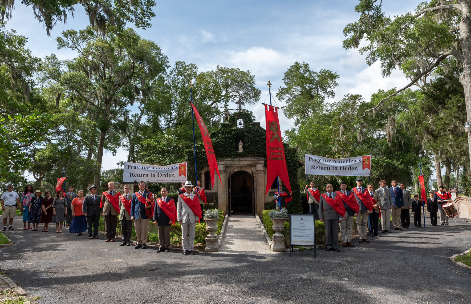 TFP’s Restore America Campaign started at the Marian Shrine of Our Lady of La Leche in St. Augustine, Florida