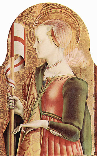 Saint Ursula and her 11,000 virgin handmaids were martyred by pagans