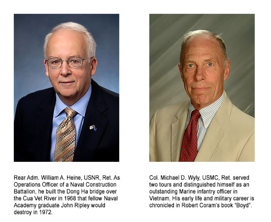 Rear Admiral William A. Heine, USNR, Ret. and Colonel Michael D. Wyly, USMC, Ret.