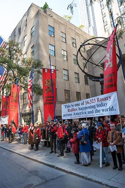 The American TFP holds a Public Square Rosary Rally in New York City